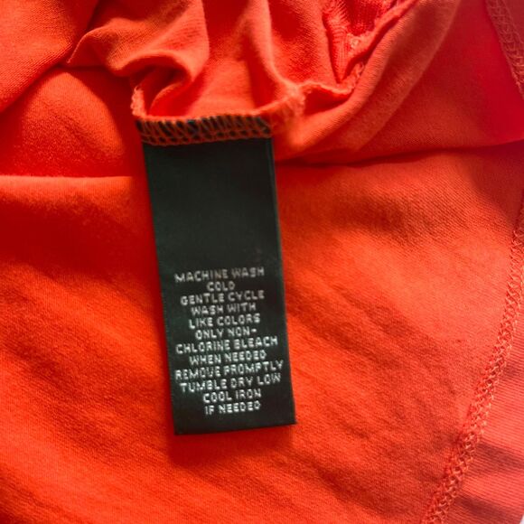 Lauren Active Ralph Lauren LRL Women's Tshirt Orange Sleeveless Top Size XL - Picture 4 of 8